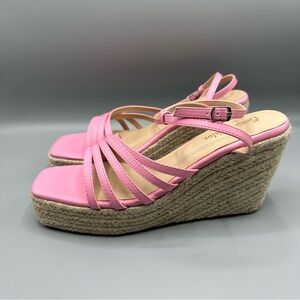 Chase + Chloe Platform Wedge Espadrille Sandal Women’s Size 10 Pink